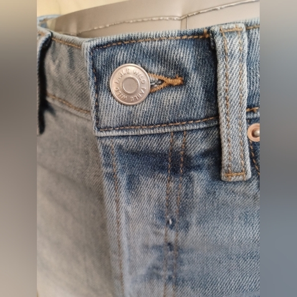 A Wild Fable Button Fly Super High Rise Slim Straight Leg Denim Jeans - Picture 4 of 11